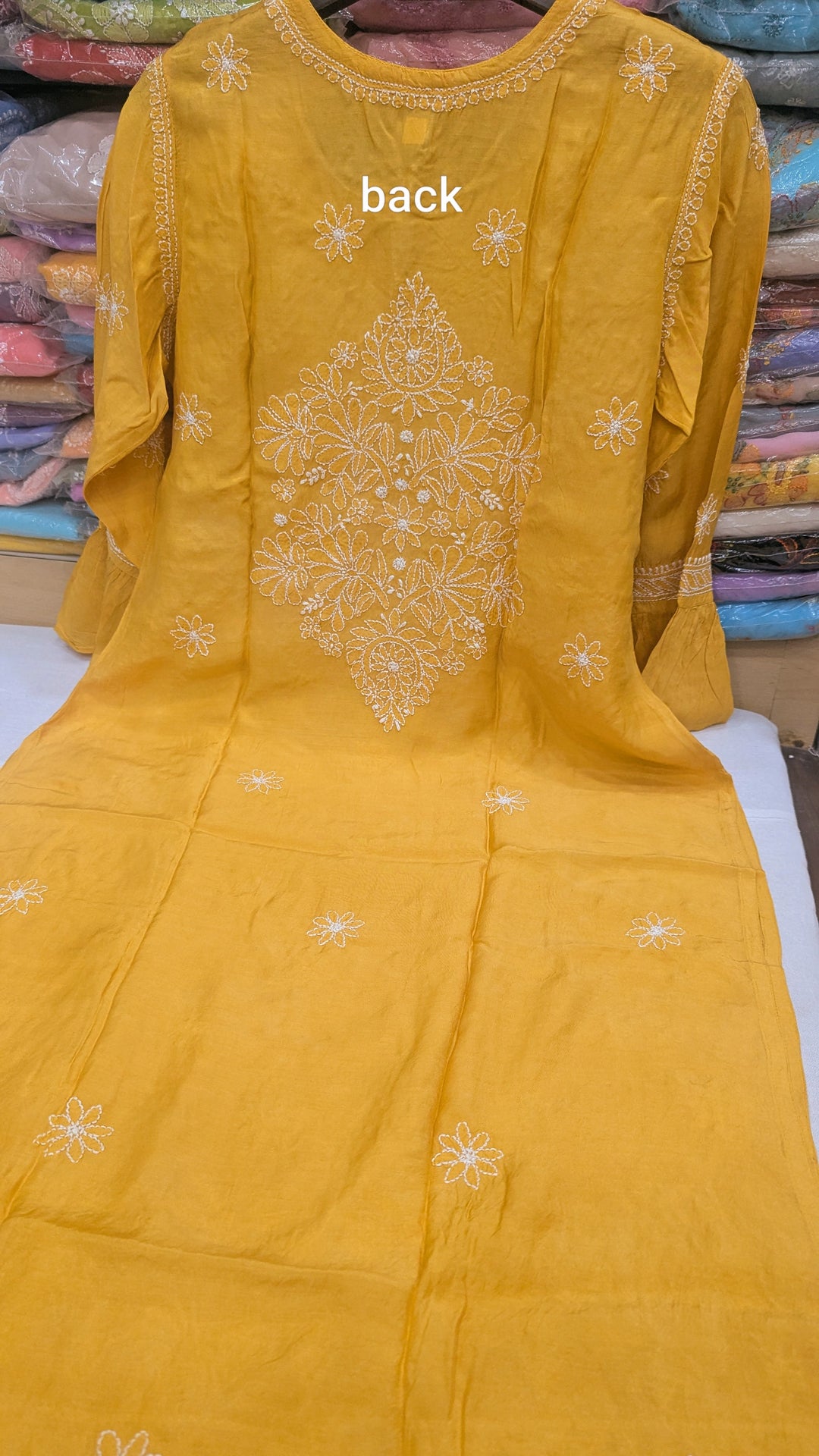 Pure Muslin Chikankari Kurti