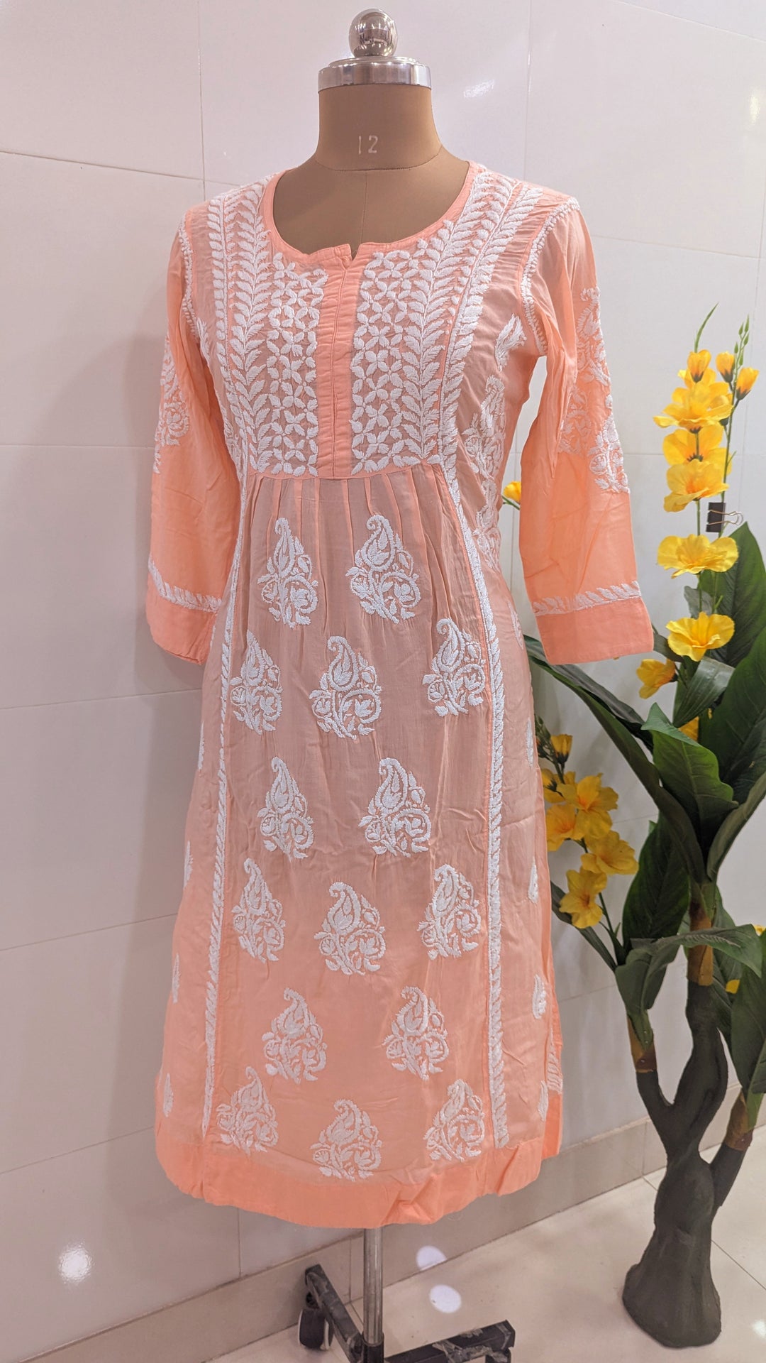 SARA Modal Chikankari  Kurti