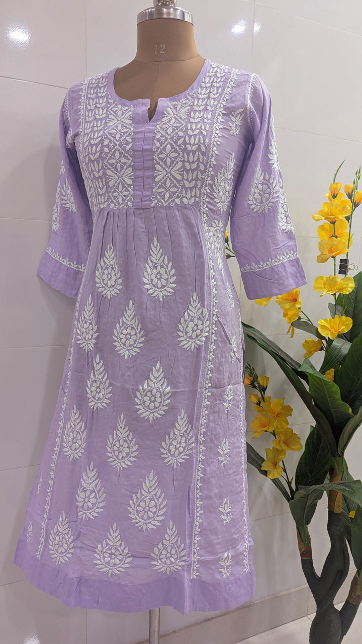SARA Modal Chikankari  Kurti