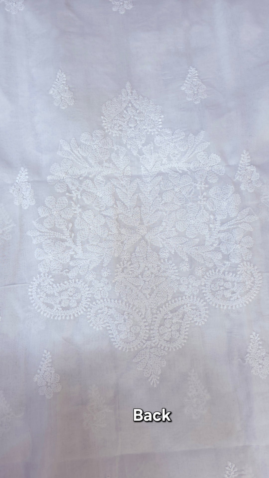 Darz Lucknowi Chikankari  Dress Material – Handmade Cotton Suit with Chiffon Dupatta
