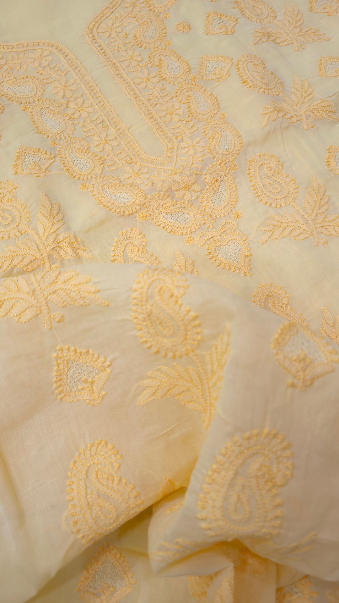 Sarahna Lucknow Hand Jaali Chikankari Cotton Dress Material