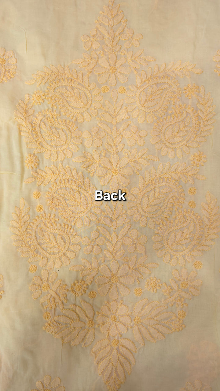 Sarahna Lucknow Hand Jaali Chikankari Cotton Dress Material