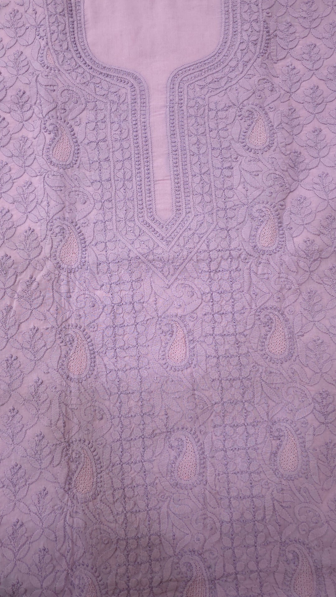 Sarahna Lucknow Hand Jaali Chikankari Cotton Dress Material