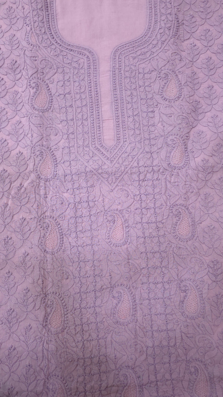Sarahna Lucknow Hand Jaali Chikankari Cotton Dress Material