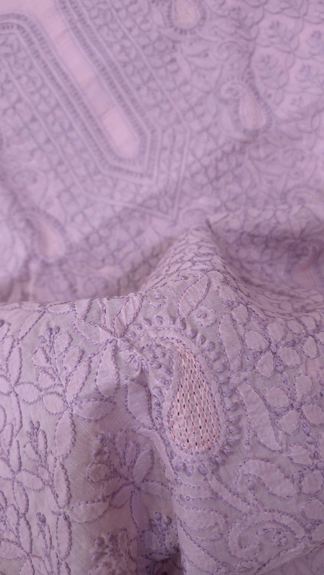 Sarahna Lucknow Hand Jaali Chikankari Cotton Dress Material