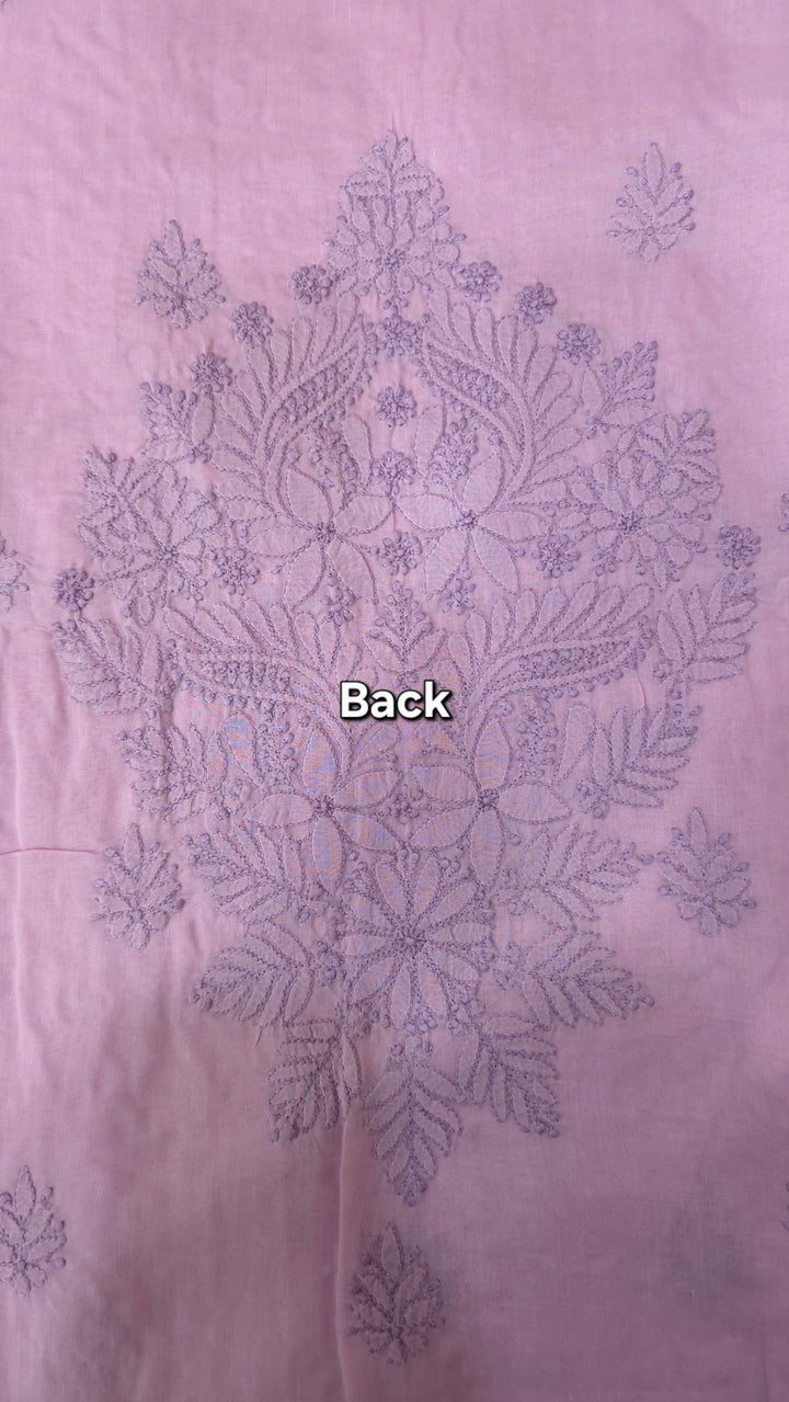 Sarahna Lucknow Hand Jaali Chikankari Cotton Dress Material