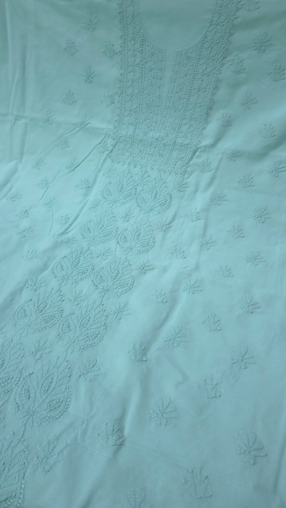 Paridhan Chikan Premium Handcrafted Chikankari Cotton Suit Set | Unstitched Dress Material with Chiffon Dupatta | Made in Lucknow