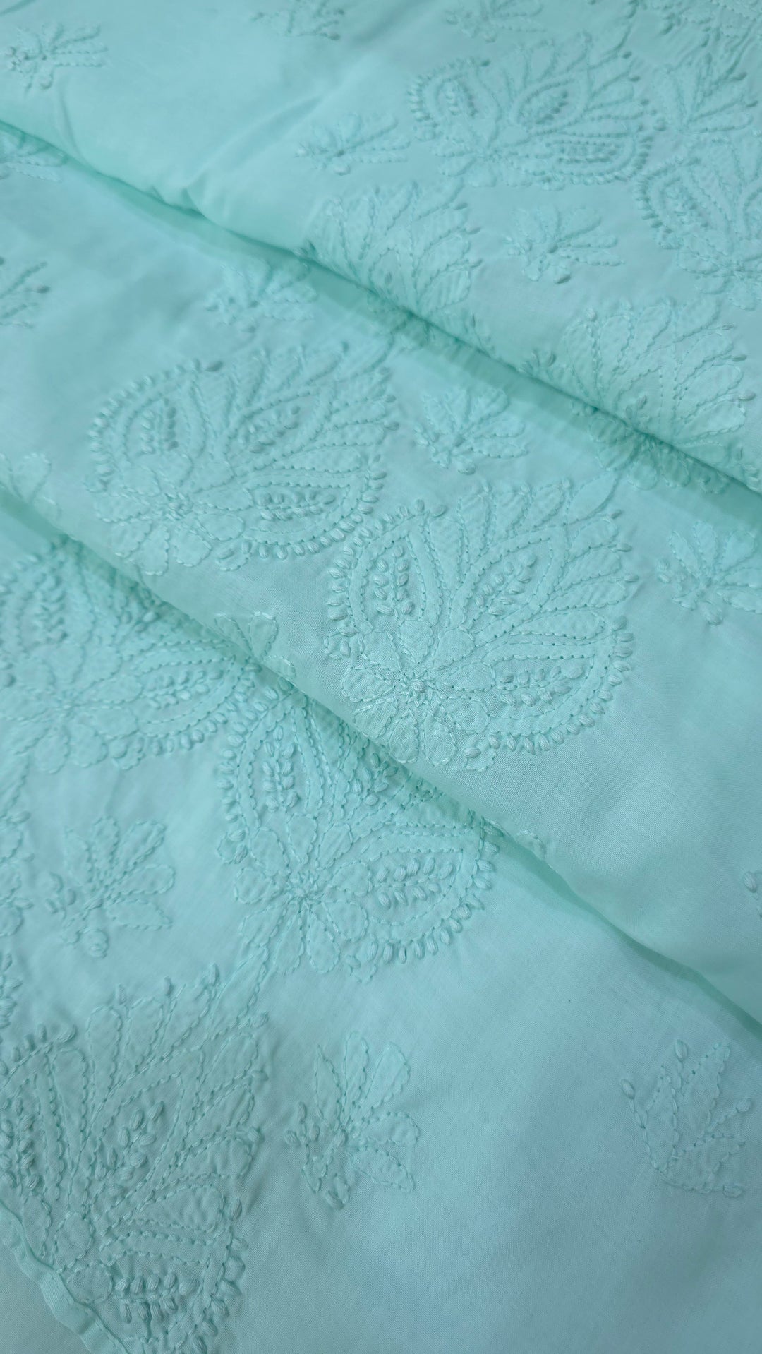 Paridhan Chikan Premium Handcrafted Chikankari Cotton Suit Set | Unstitched Dress Material with Chiffon Dupatta | Made in Lucknow