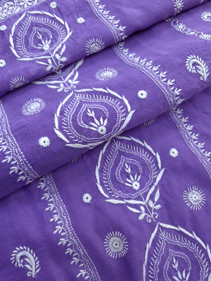 Lucknowi 2 Taar Chikankari Chanderi Kurta Dupatta Set – Handmade Festive Wear