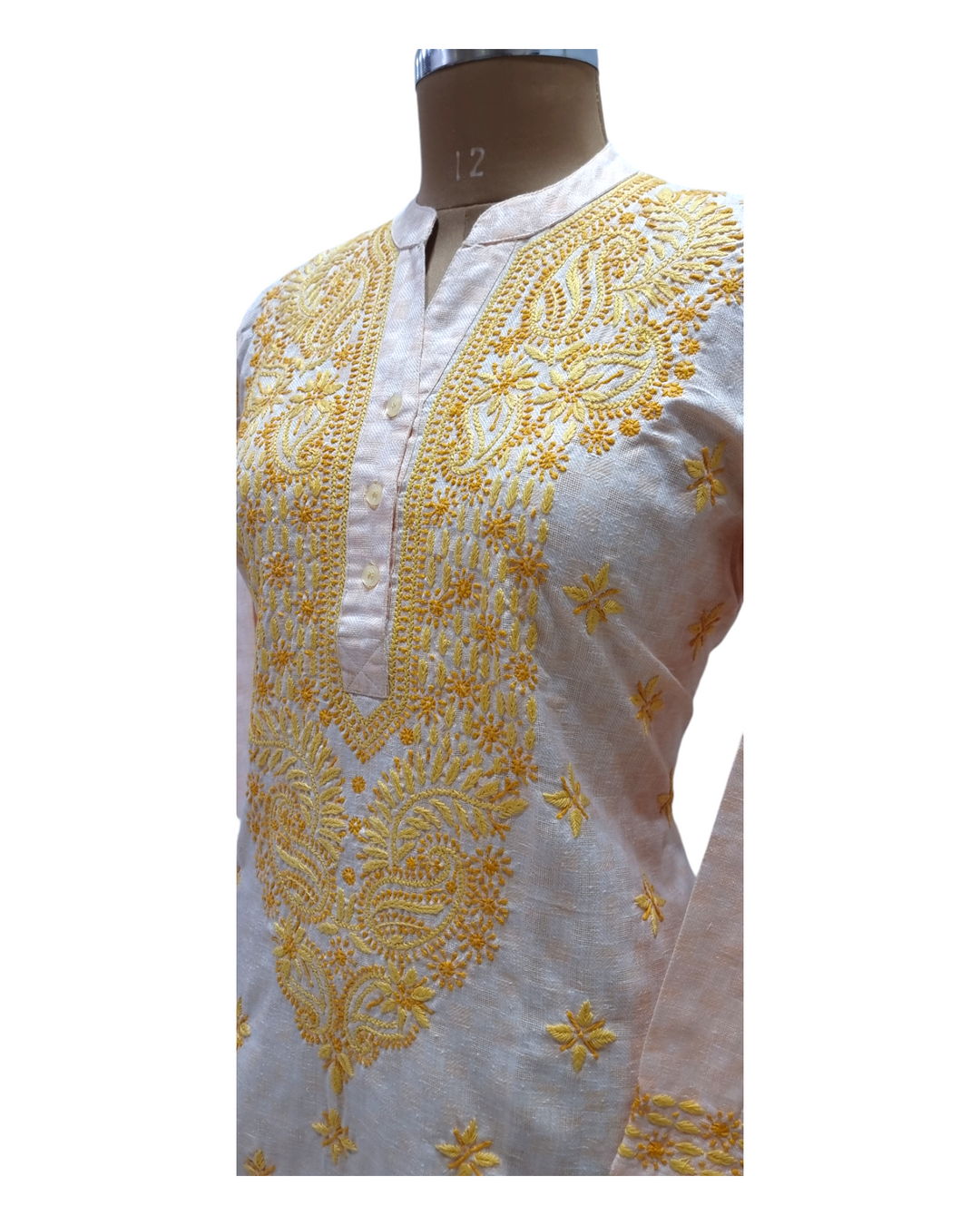 Linen chikankari Kurta