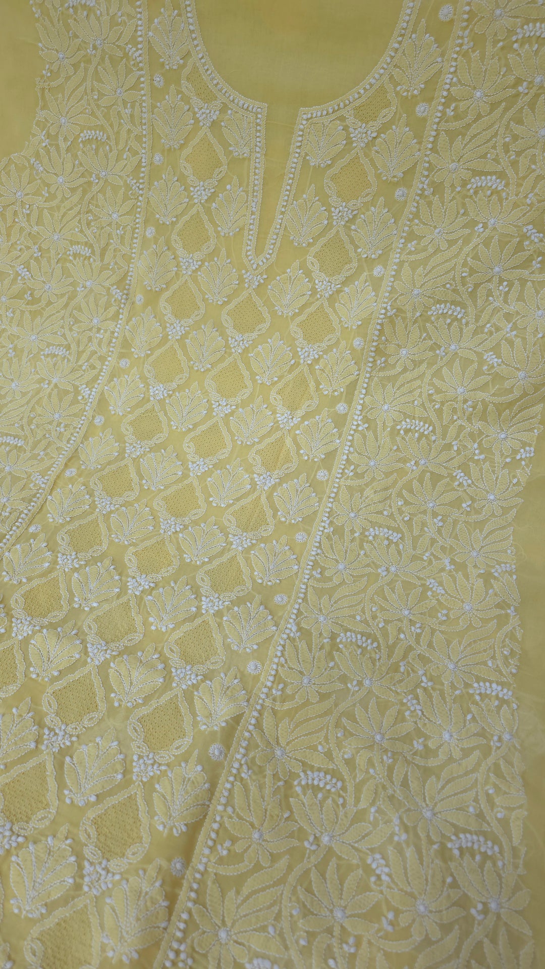 Tareef Lucknow Hand Jaali Chikankari Cotton Dress Material
