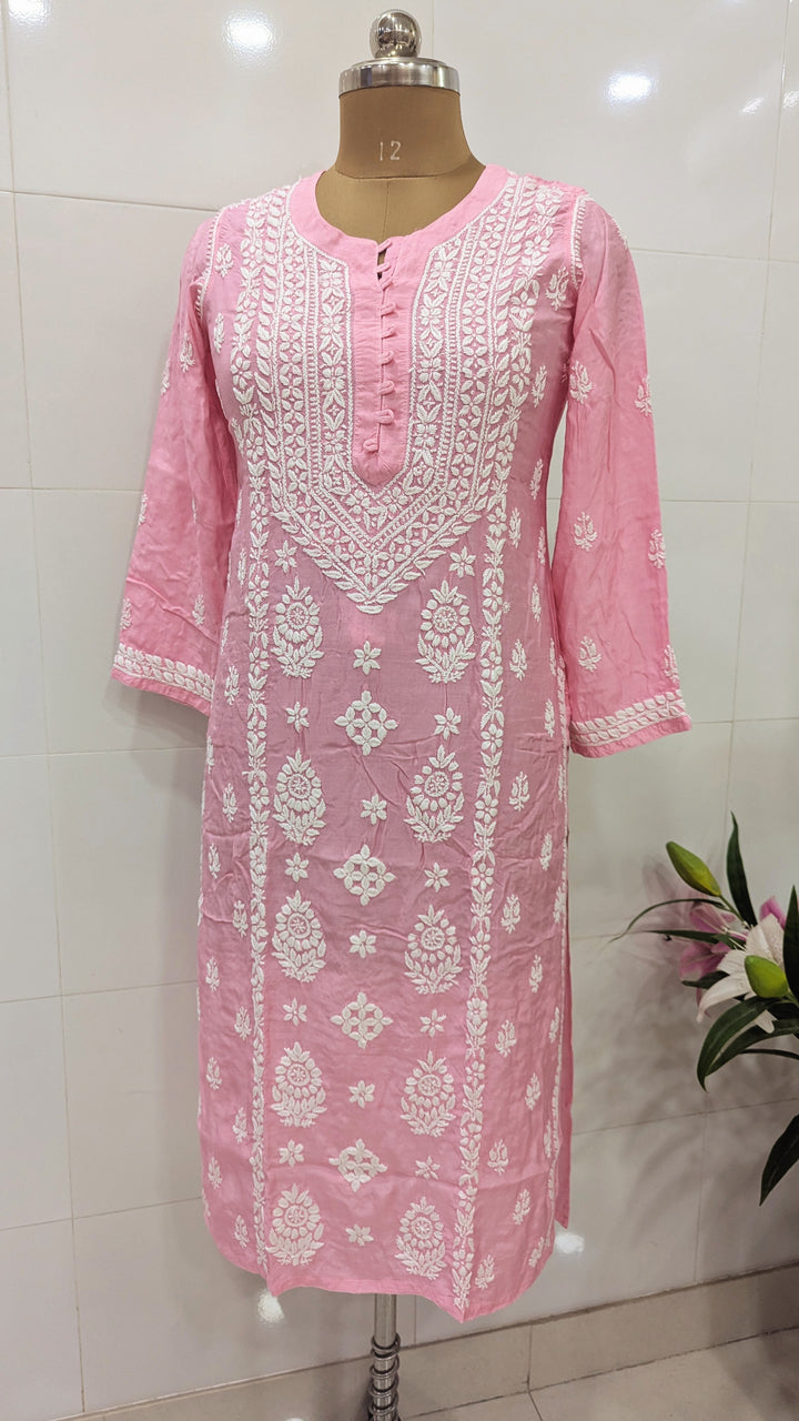 Pure Muslin Chikankari Kurti