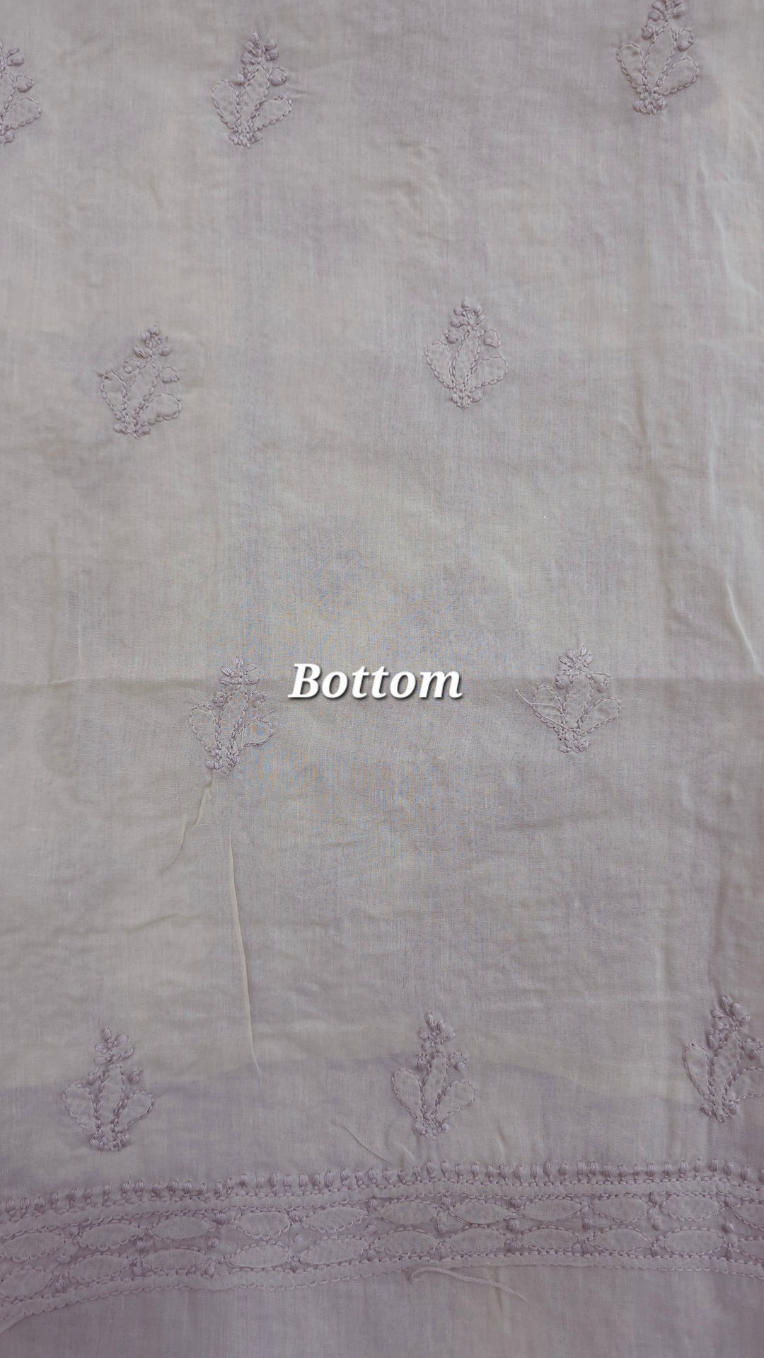 Darz Lucknowi Chikankari  Dress Material – Handmade Cotton Suit with Chiffon Dupatta