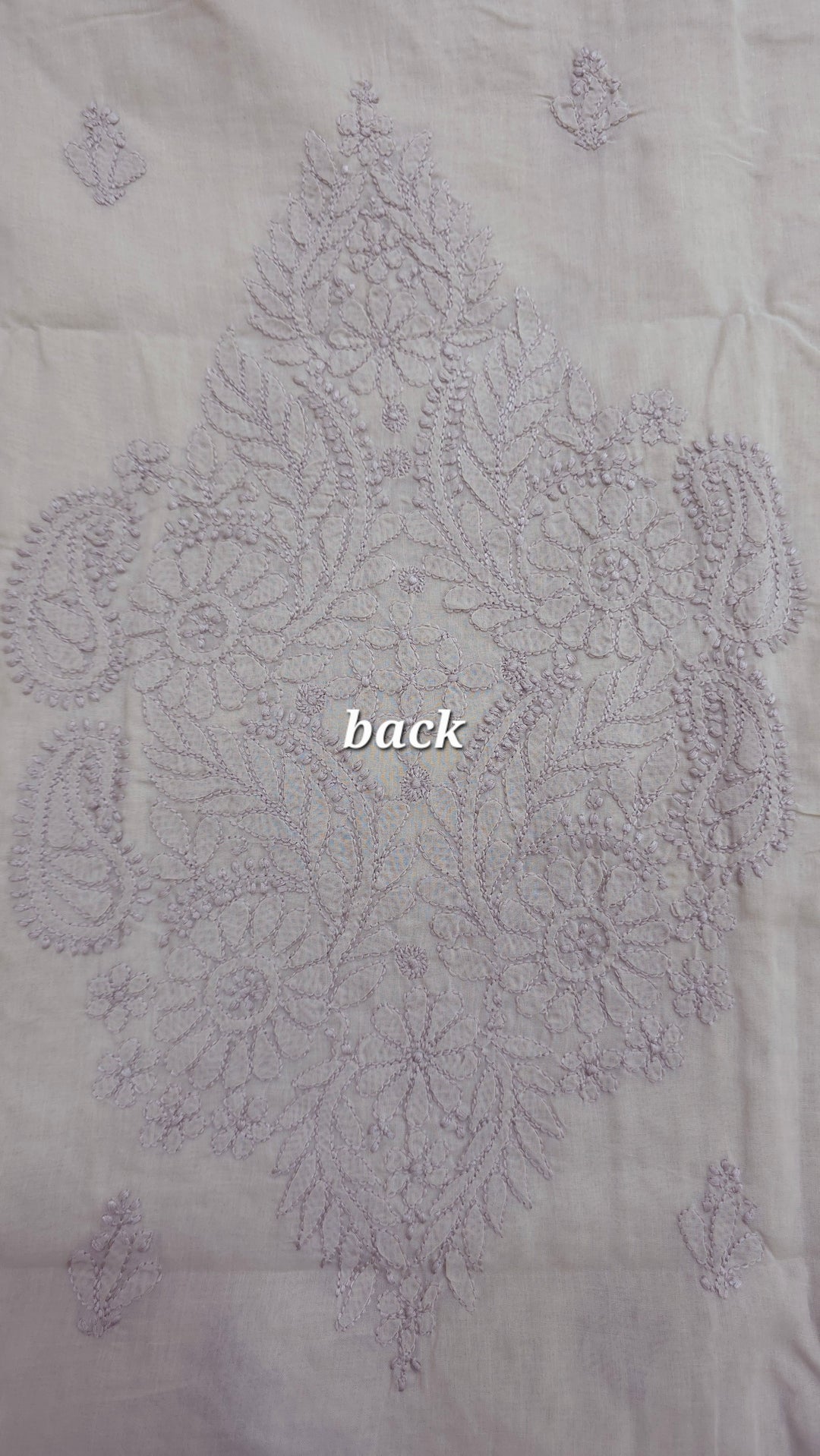 Darz Lucknowi Chikankari  Dress Material – Handmade Cotton Suit with Chiffon Dupatta
