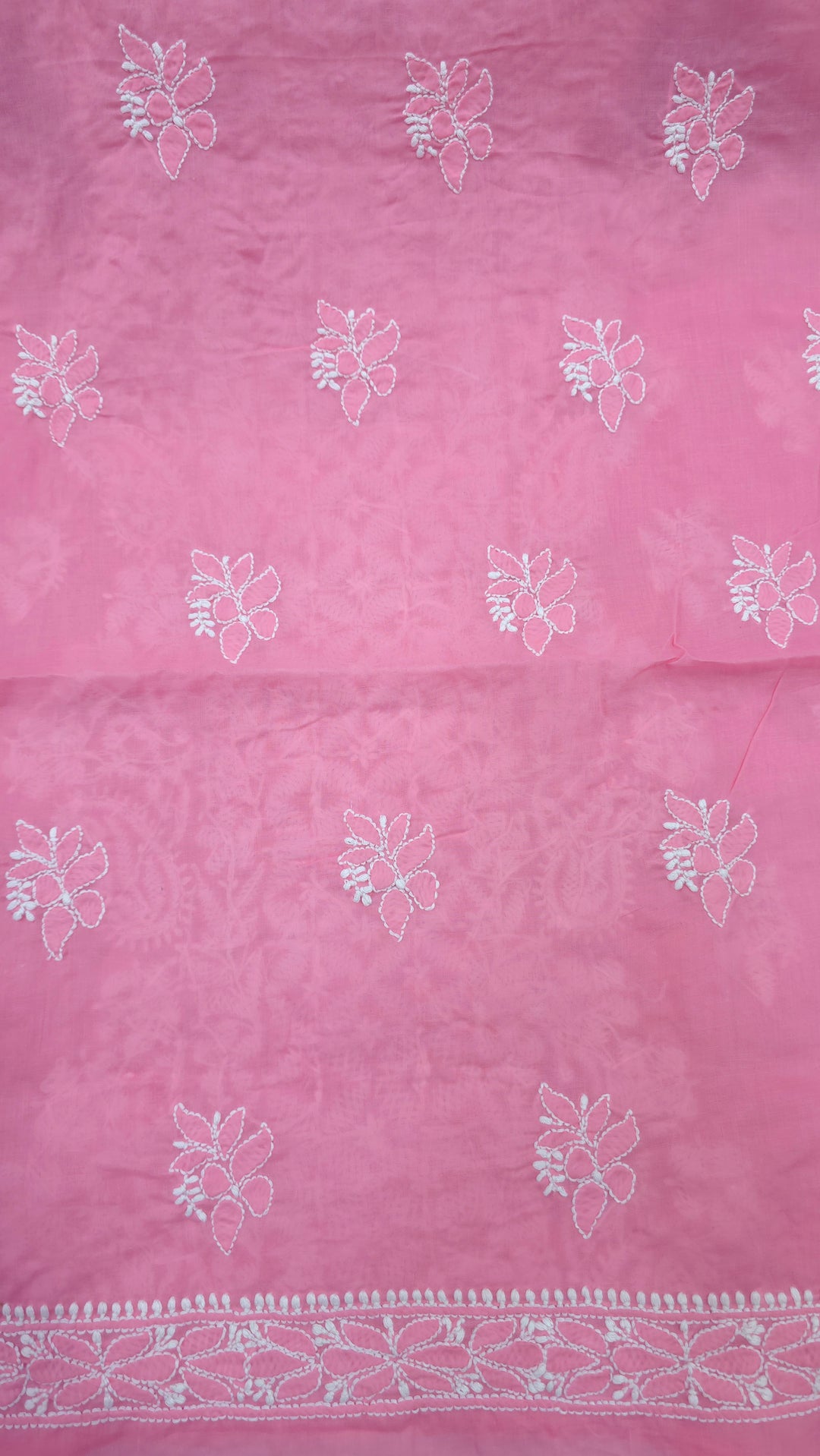 Paridhan Chikan Premium Handcrafted Chikankari Cotton Suit Set | Unstitched Dress Material with Chiffon Dupatta | Made in Lucknow (Copy)