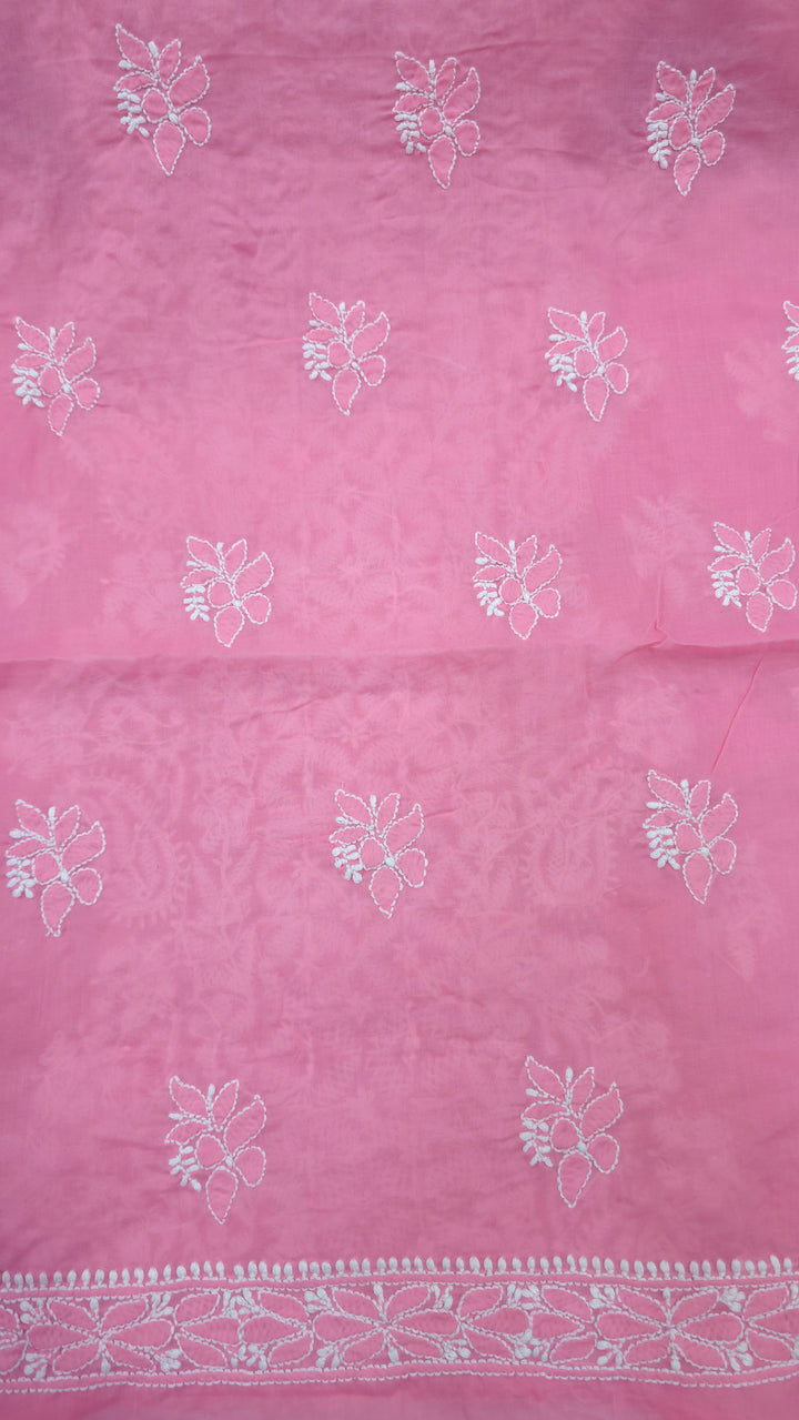 Paridhan Chikan Premium Handcrafted Chikankari Cotton Suit Set | Unstitched Dress Material with Chiffon Dupatta | Made in Lucknow (Copy)