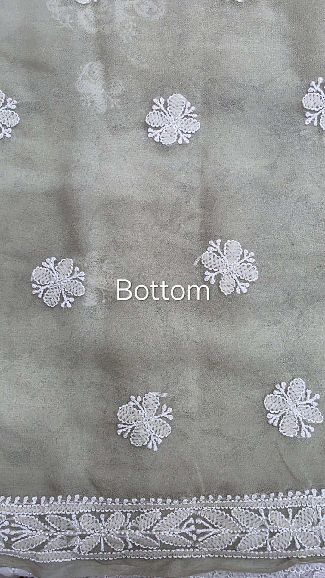 Lucknowi Georgette Chikankari Dress Material – Hand Embroidery Kurta, Bottom & Dupatta | Festive Queen Shades