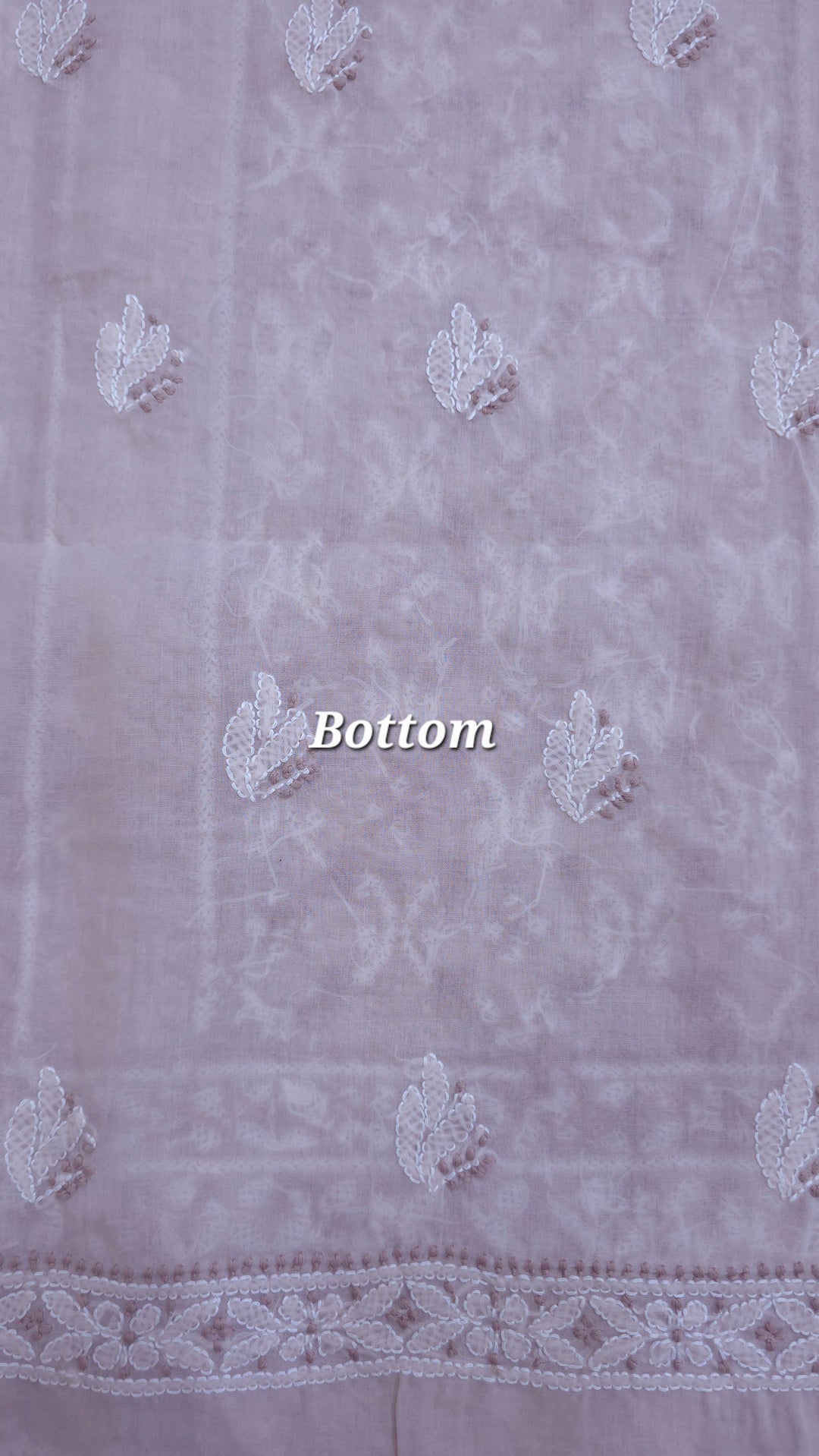 Darz Lucknowi Chikankari  Dress Material – Handmade Cotton Suit with Chiffon Dupatta