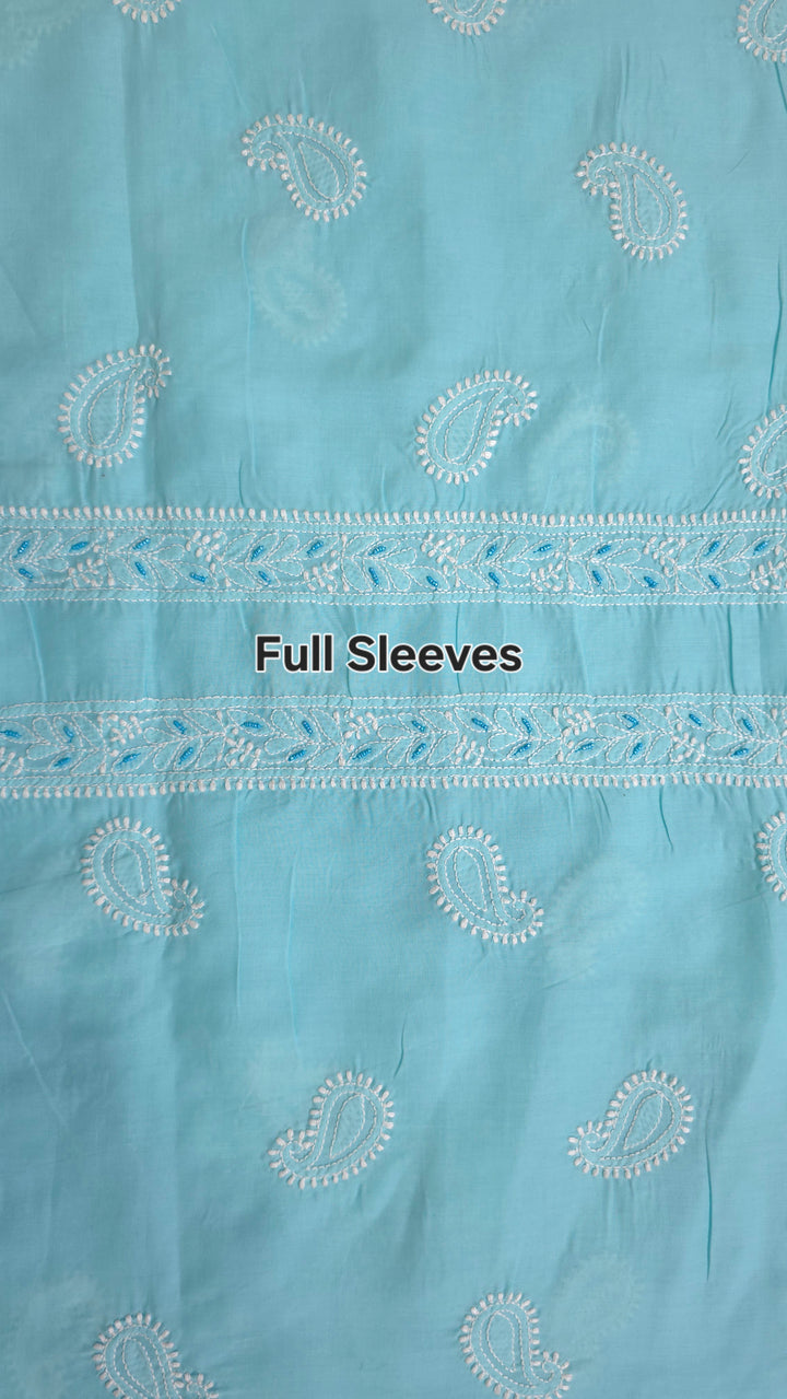 Pearl Chikankari Cotton Dress Material | Paridhan Chikan