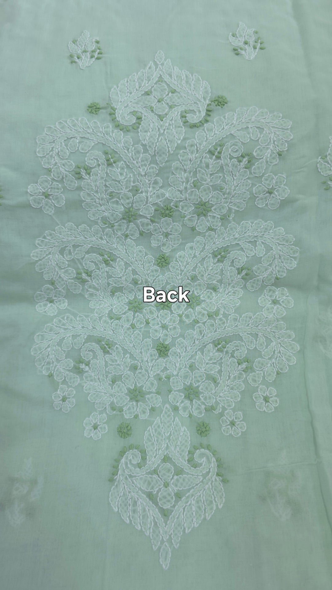 Darz Lucknowi Chikankari  Dress Material – Handmade Cotton Suit with Chiffon Dupatta