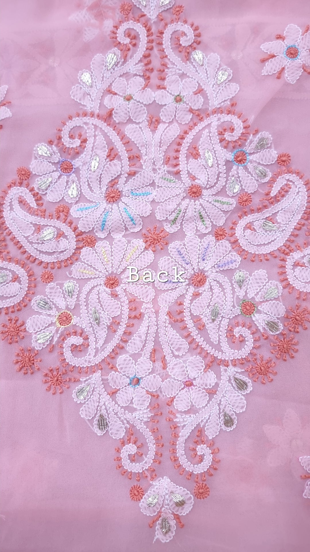 Georgette Chikankari Dress Material Resham Aari Work