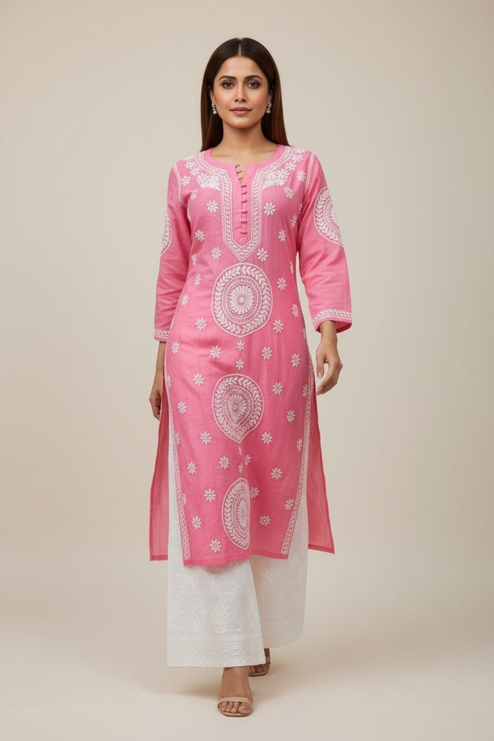 Meera Muslin Chikankari Kurta Set