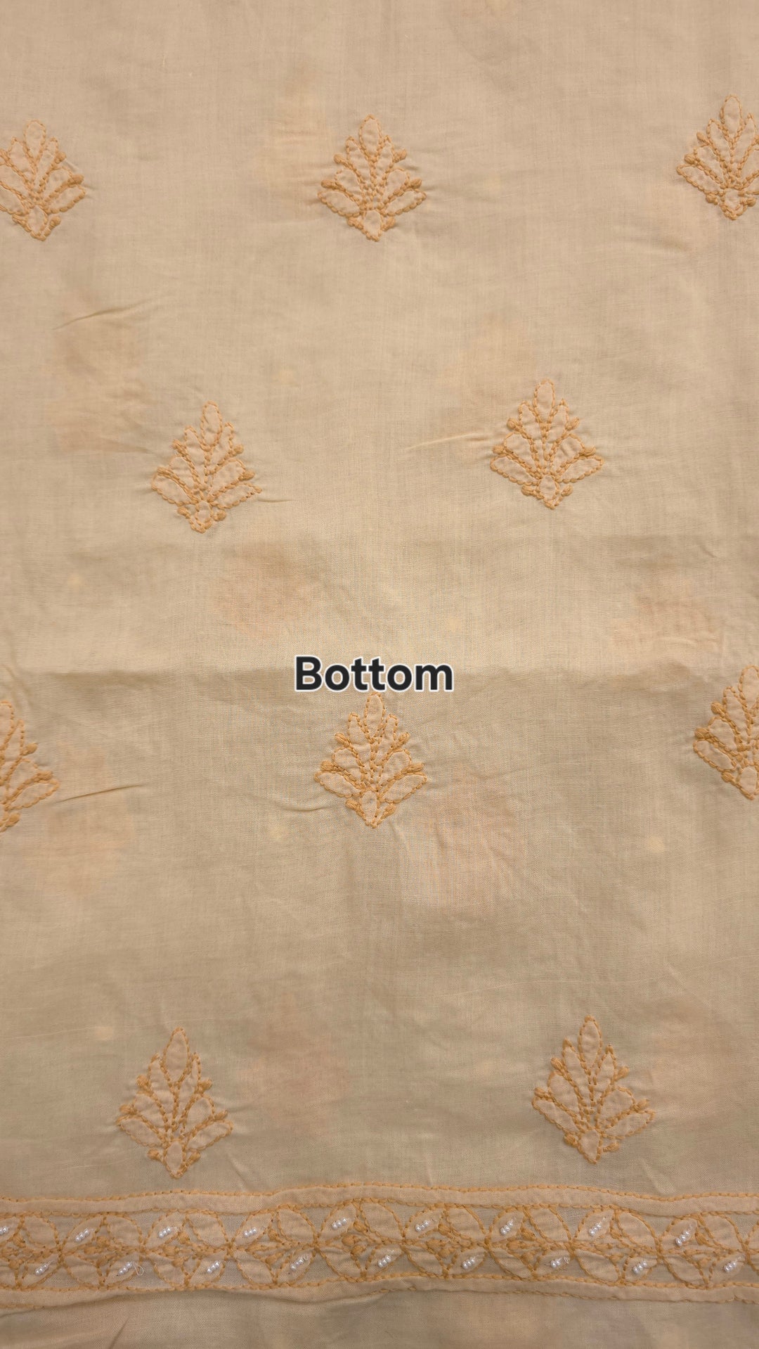 Pearl Chikankari Cotton Dress Material | Paridhan Chikan