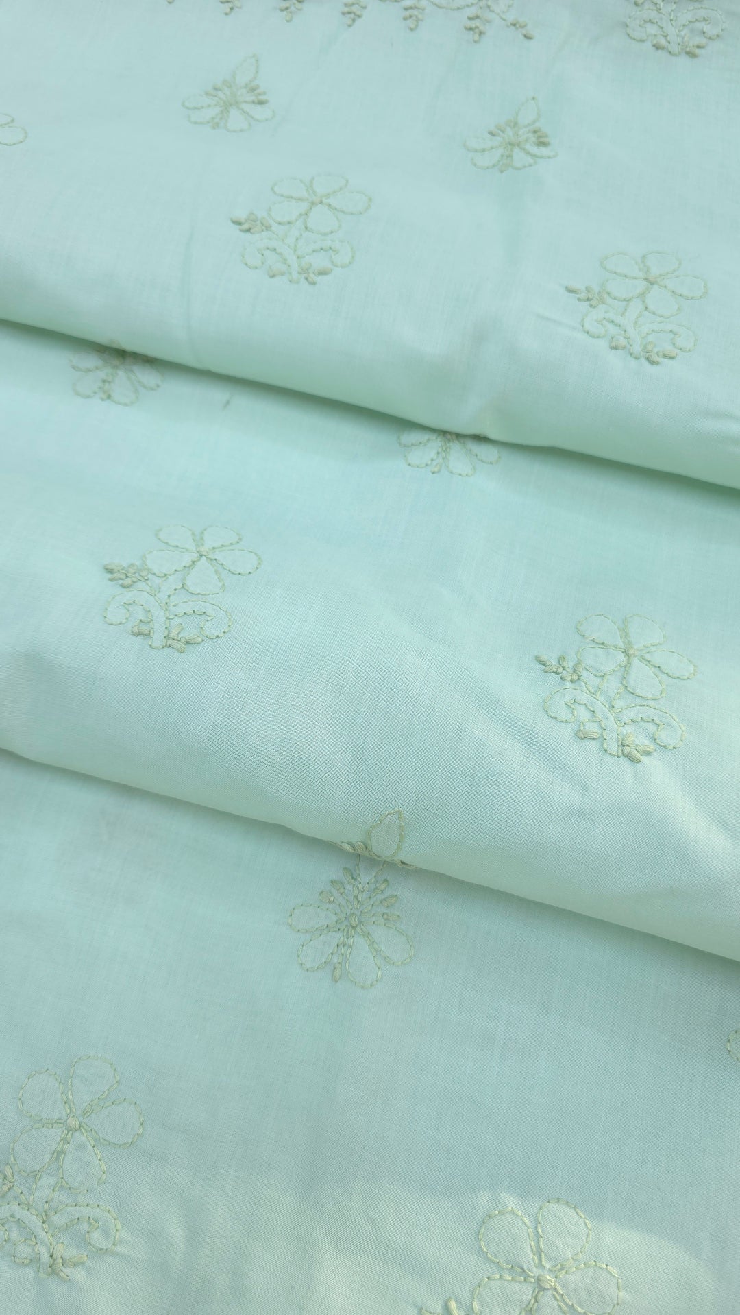 Paridhan Chikan Premium Handcrafted Chikankari Cotton Suit Set | Unstitched Dress Material with Chiffon Dupatta | Made in Lucknow