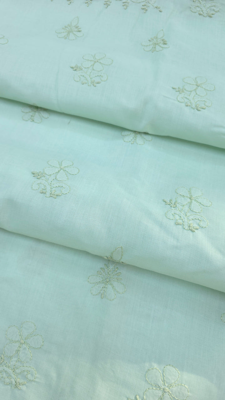 Paridhan Chikan Premium Handcrafted Chikankari Cotton Suit Set | Unstitched Dress Material with Chiffon Dupatta | Made in Lucknow