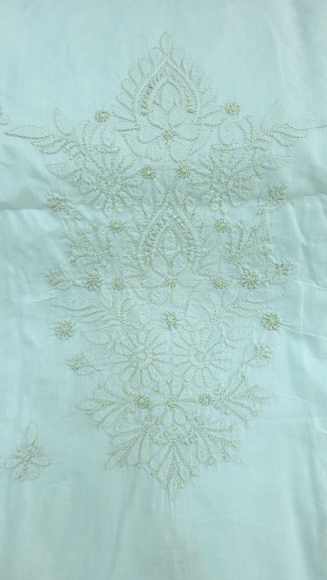 Paridhan Chikan Premium Handcrafted Chikankari Cotton Suit Set | Unstitched Dress Material with Chiffon Dupatta | Made in Lucknow