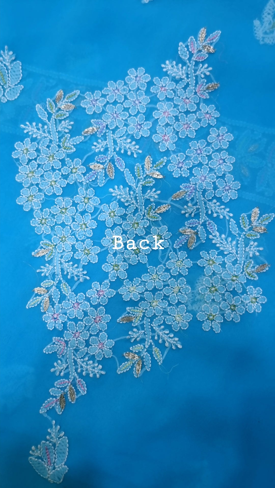 Georgette Chikankari Dress Material Resham Aari Work