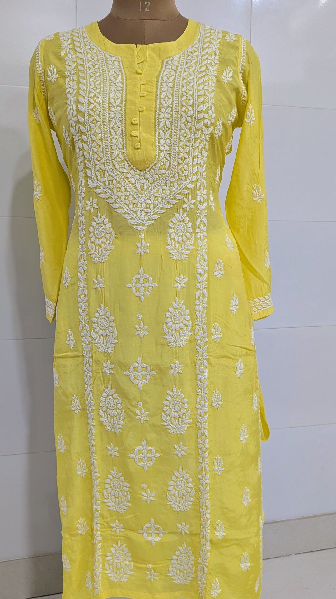 Pure Muslin Chikankari Kurti