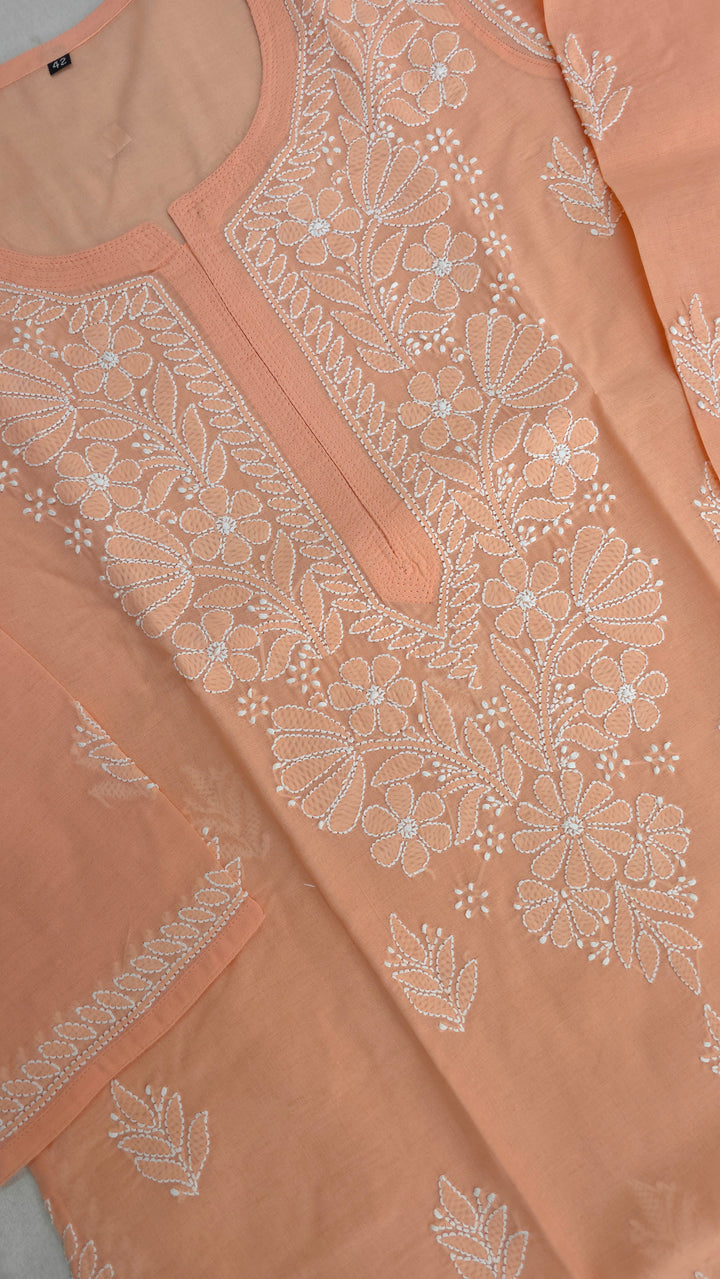 Elegant Cotton Chikankari Kurti for Women | Lightweight Hand Embroidered Office & Daily Wear Kurta