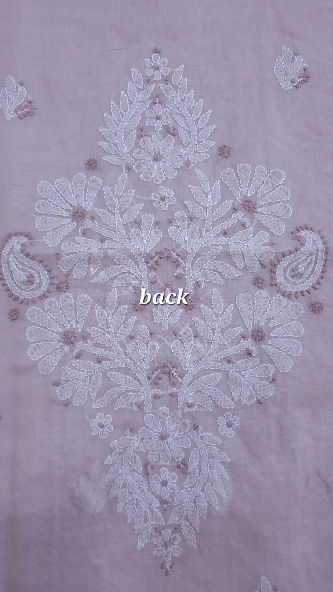 Darz Lucknowi Chikankari  Dress Material – Handmade Cotton Suit with Chiffon Dupatta