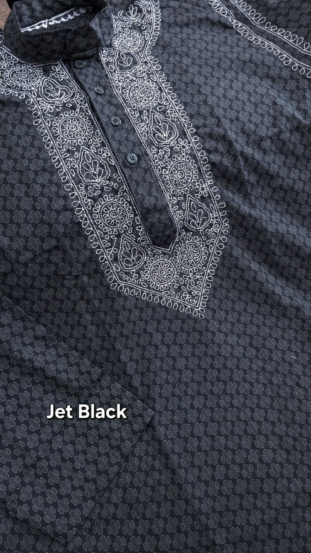 Maaz Cotton  hand embroidered Men's chikankari kurta