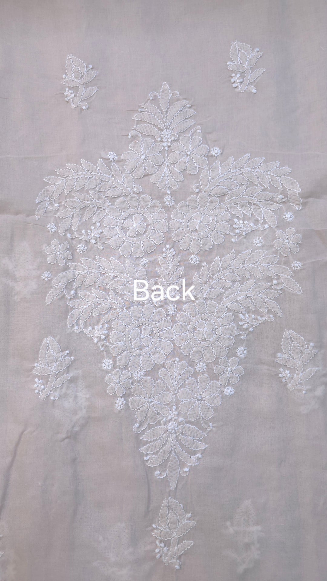 Paridhan Chikan Premium Handcrafted Chikankari Cotton Suit Set | Unstitched Dress Material with Chiffon Dupatta | Made in Lucknow