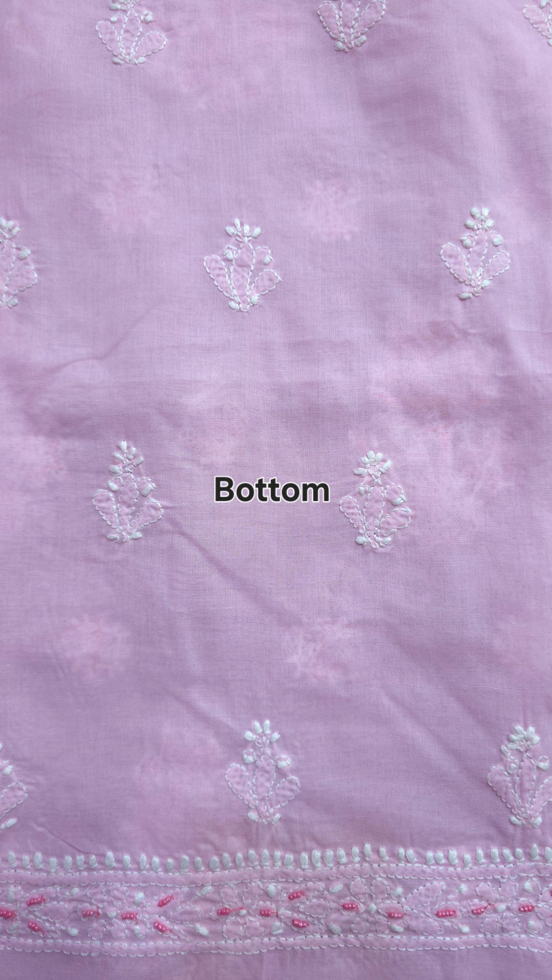 Pearl Chikankari Cotton Dress Material | Paridhan Chikan