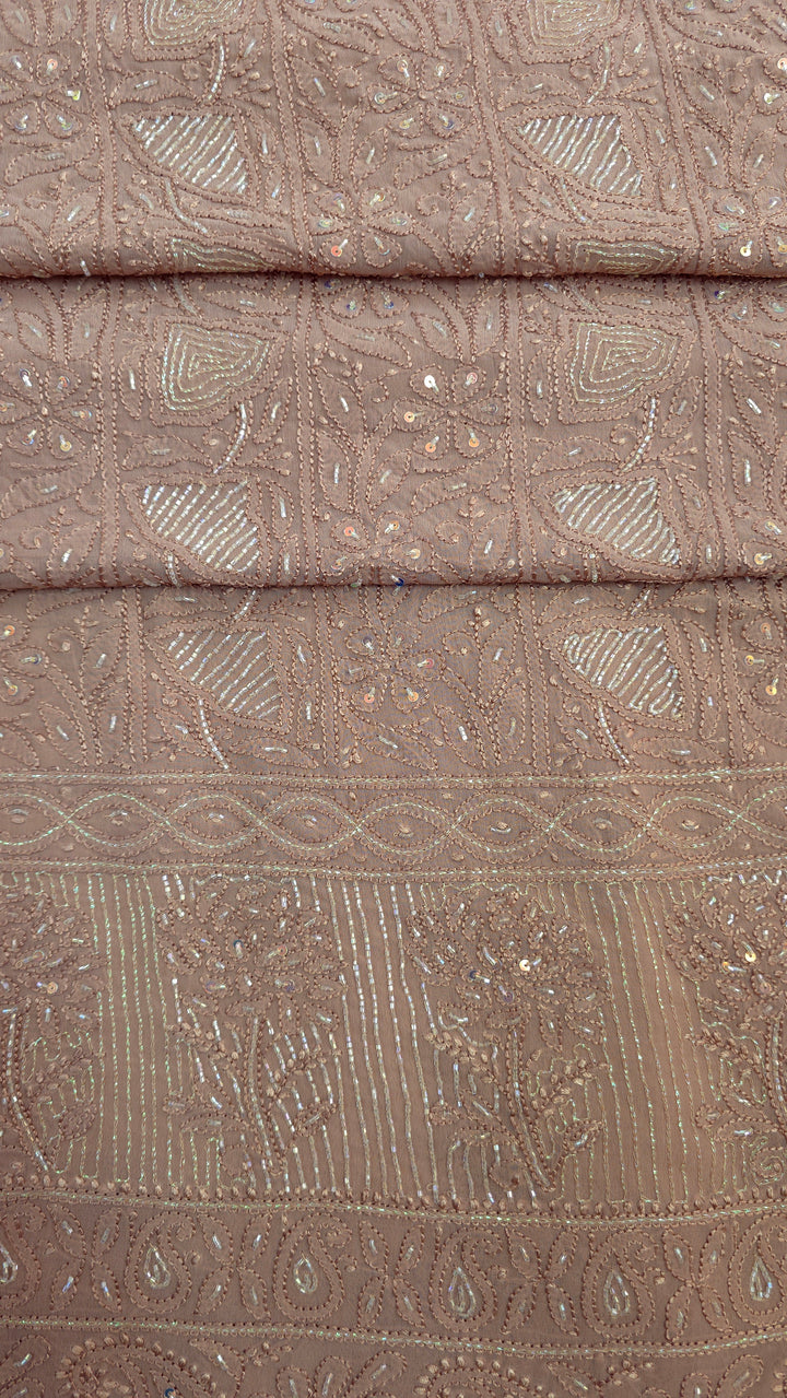 Pure Georgette Viscose Chikankari Dress Material | Paridhan