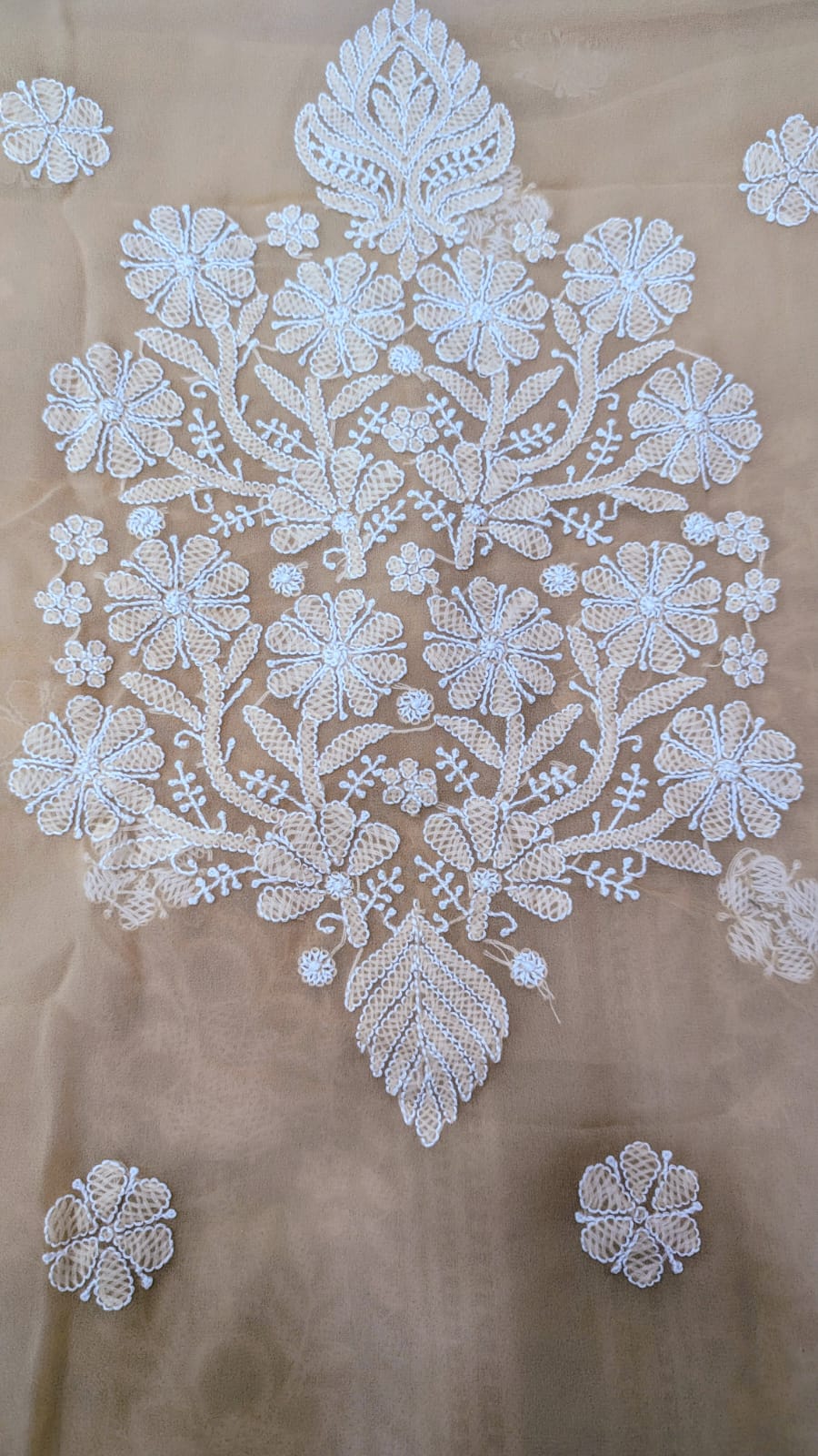 Lucknowi Georgette Chikankari Dress Material – Hand Embroidery Kurta, Bottom & Dupatta | Festive Queen Shades