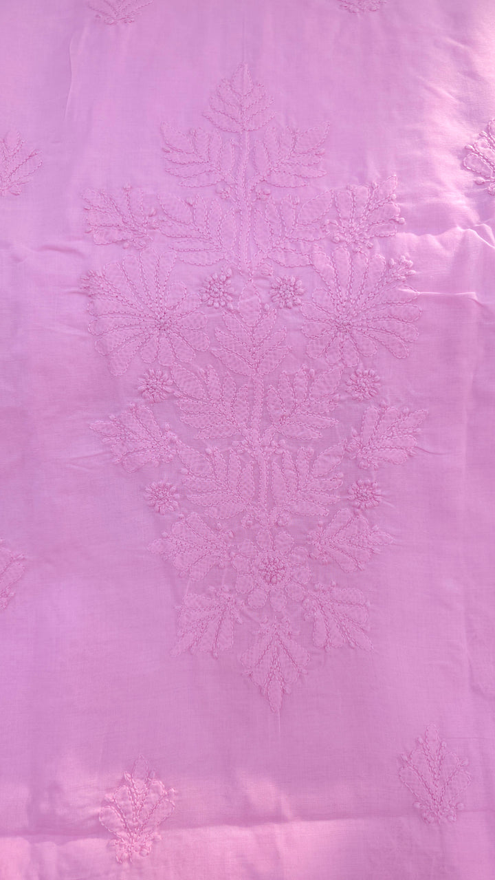 Paridhan Chikan Premium Handcrafted Chikankari Cotton Suit Set | Unstitched Dress Material with Chiffon Dupatta | Made in Lucknow