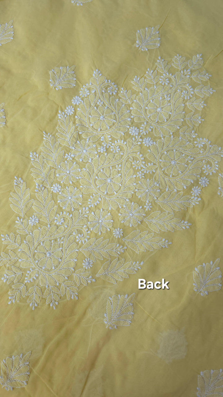 Tareef Lucknow Hand Jaali Chikankari Cotton Dress Material