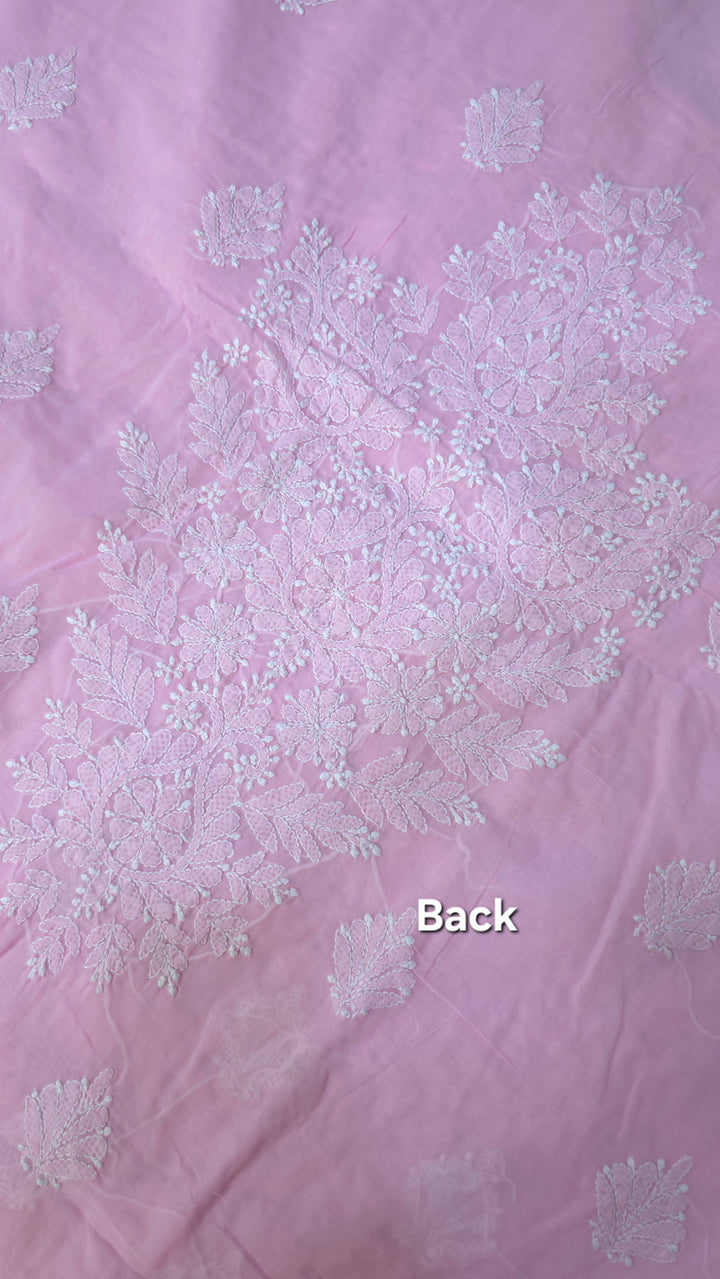 Tareef Lucknow Hand Jaali Chikankari Cotton Dress Material