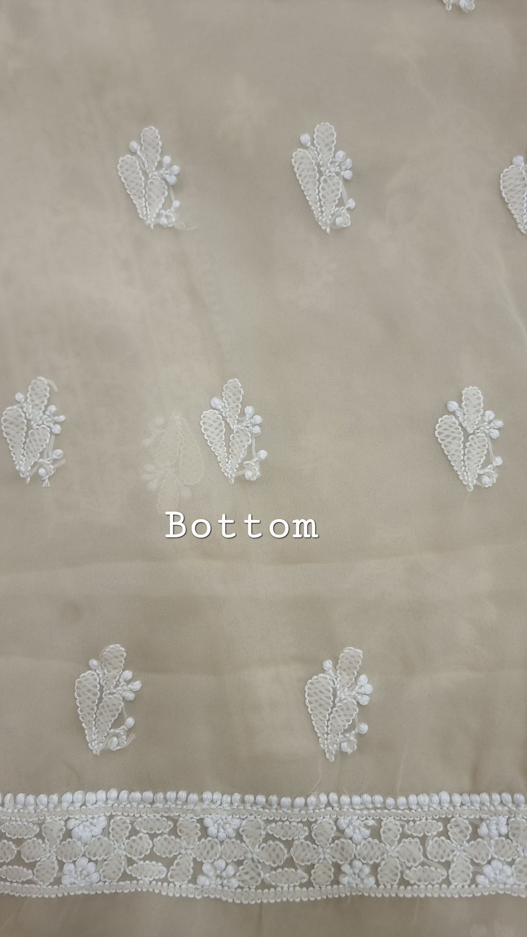 Lucknowi Georgette Chikankari Dress Material – Hand Embroidery Kurta, Bottom & Dupatta | Festive Queen Shades
