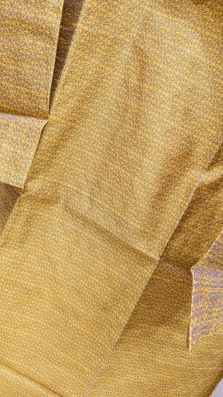 Banarsi jacquard silk kurta without chikankari