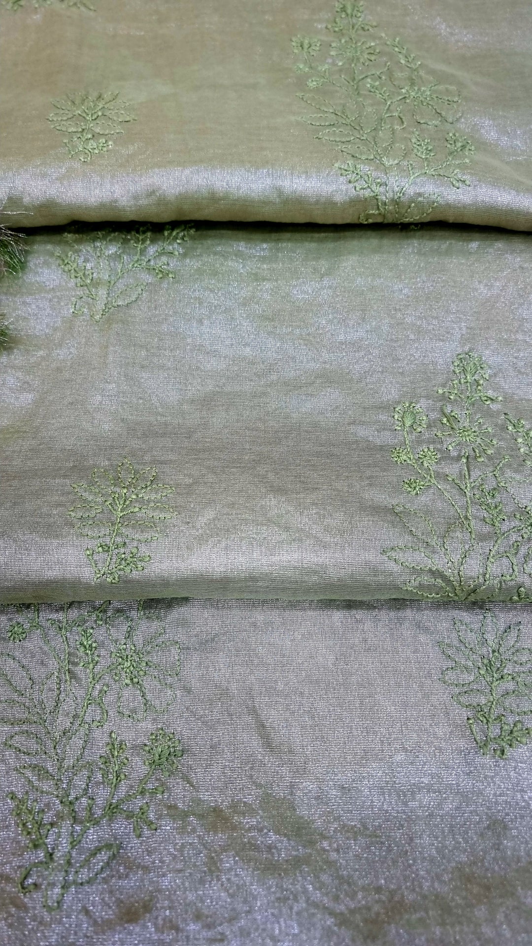 Lucknowi Tissue Chikankari Hand-Embroidered Kurta & Dupatta – Premium Festive Wear