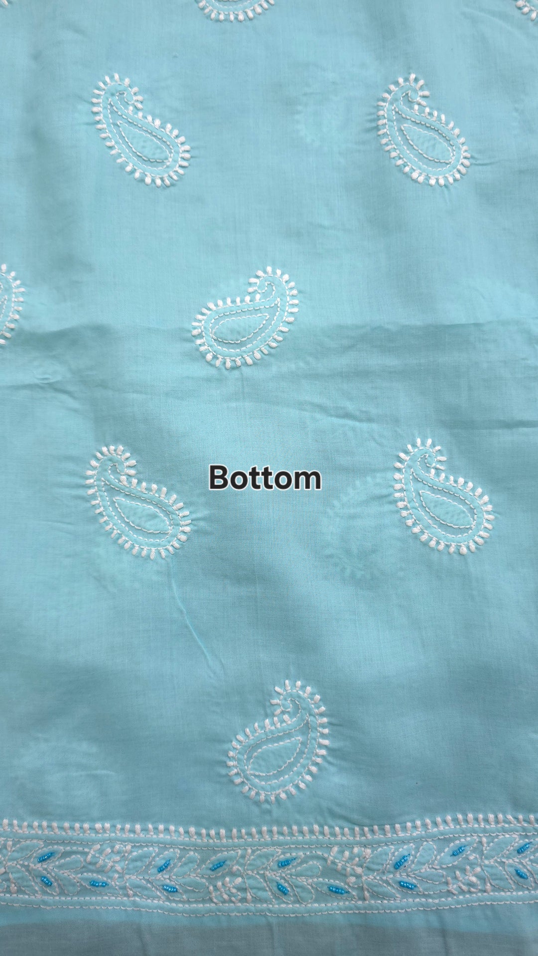 Pearl Chikankari Cotton Dress Material | Paridhan Chikan