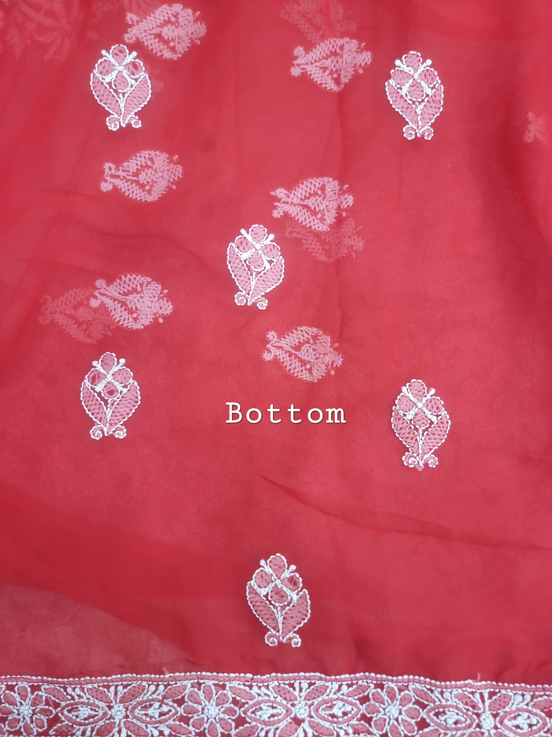 Lucknowi Georgette Chikankari Dress Material – Hand Embroidery Kurta, Bottom & Dupatta | Festive Queen Shades