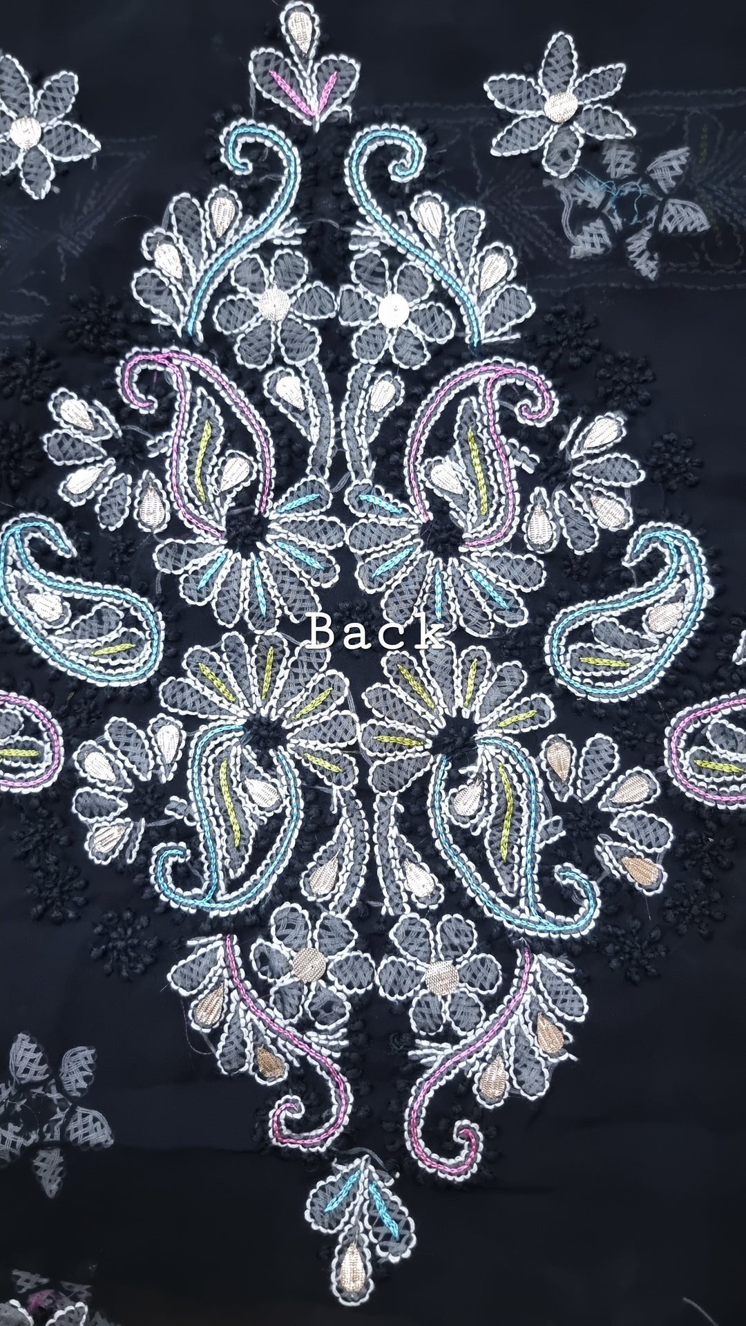 Georgette Chikankari Dress Material Resham Aari Work