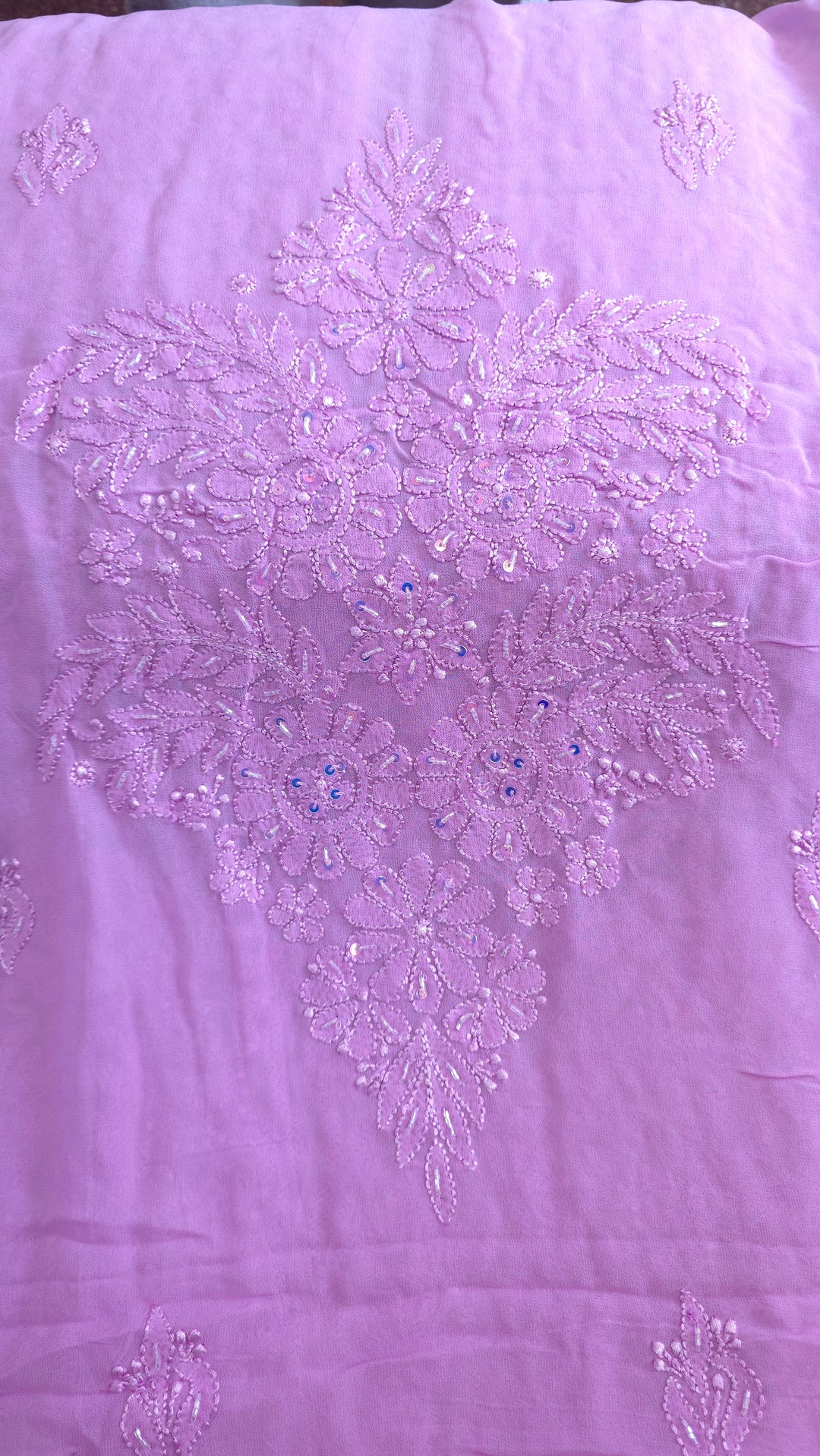 Pure Georgette Viscose Chikankari Dress Material | Paridhan