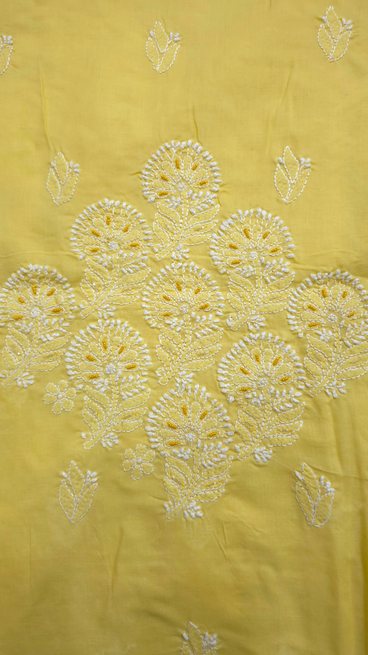 Pearl Chikankari Cotton Dress Material | Paridhan Chikan